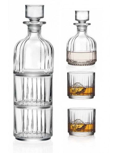 Bottiglia Con Bicchieri Fusion  - 53631  - Brandani  - CUCINA e TAVOLA