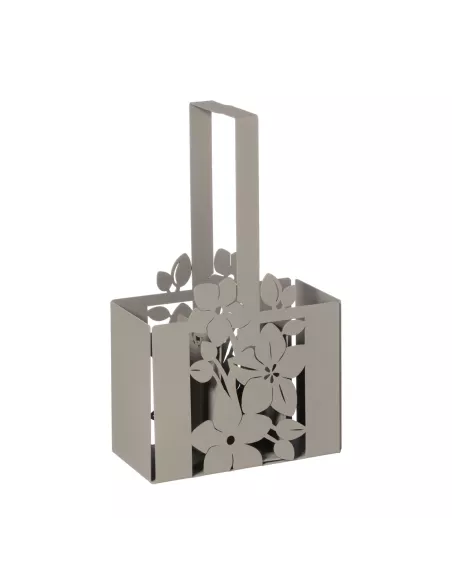 Porta Posate In Stile Floreale Fior Di Loto Fango  - 0VA3328C18  - Arti e Mestieri  - Posate Tavola