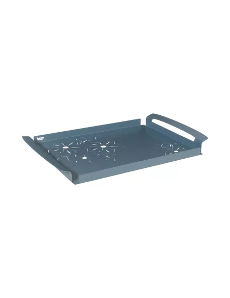 Vassoio Floreale Di Piccole Dimensioni Fior Di Loto Azzurro  - 0VA3347C160  - Arti e Mestieri  - Antipastiere e Vassoi