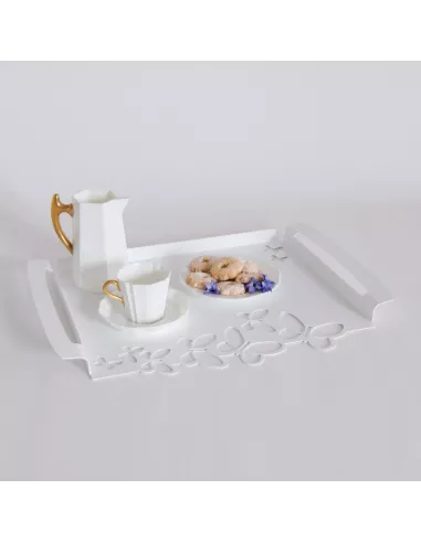 Vassoio Butterfly Bianco  - 0VA2752C26  - Arti e Mestieri  - Antipastiere e Vassoi