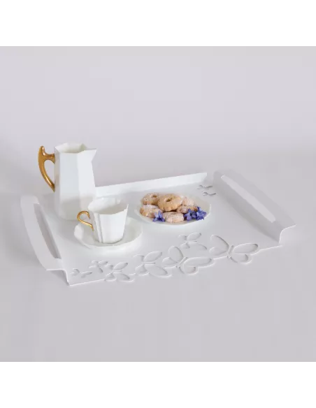 Vassoio Butterfly Bianco  - 0VA2752C26  - Arti e Mestieri  - Antipastiere e Vassoi