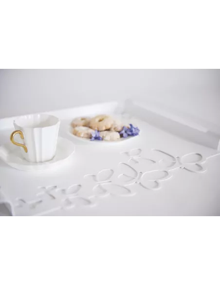 Vassoio Butterfly Bianco  - 0VA2752C26  - Arti e Mestieri  - Antipastiere e Vassoi