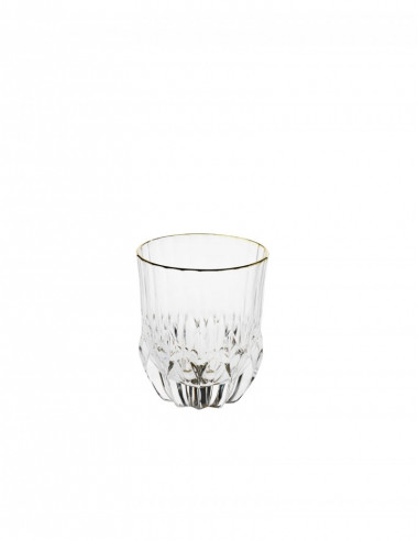 Set 6 Bicchieri Oh My Gold In Crystal Glass  - 53595  - Brandani  - Bicchieri e Calici