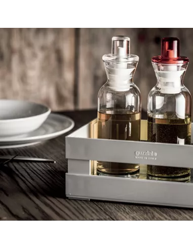 Oliera/ Acetiera \\"Perfect Dressing\\" Trasparente  - 16960100  - Guzzini  - Olio, Aceto, Sale e Pepe
