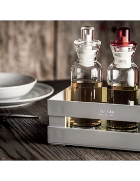 Oliera/ Acetiera \\"Perfect Dressing\\" Trasparente  - 16960100  - Guzzini  - Olio, Aceto, Sale e Pepe