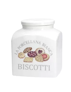 Conserva Biscottiera Porcellana Deco 3L