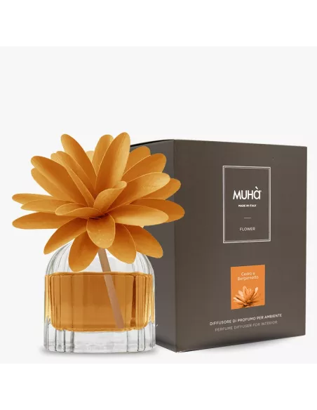 Profumatore D'ambiente Flower Diffuser Cedro e Bergamotto 60 Ml