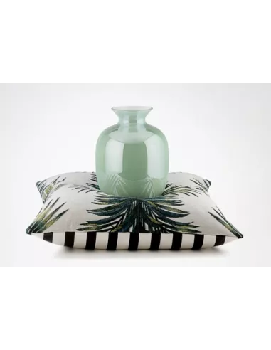 Rialto Vaso H.30 Cm. Incamiciato Verde Menta