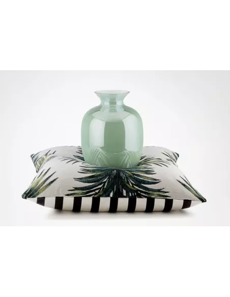 Rialto Vaso H.30 Cm. Incamiciato Verde Menta