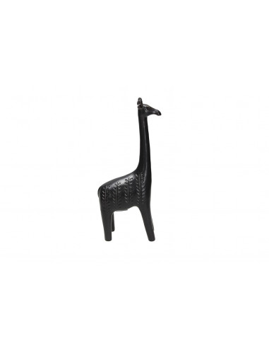 Ceramik Zimbabwe Giraffa 16 Cm Nero