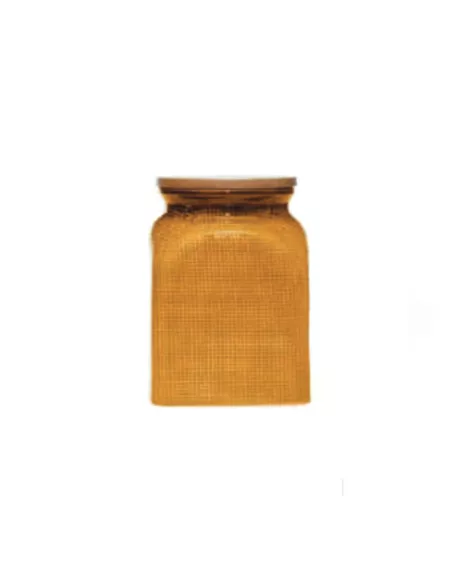 Unica Barattolo In Ceramica Giallo Cm. 11 x 16 Cm.