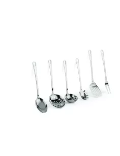 Set 6 Mestoli In Acciaio Inox 18/10 Linea Mediterranea Barazzoni