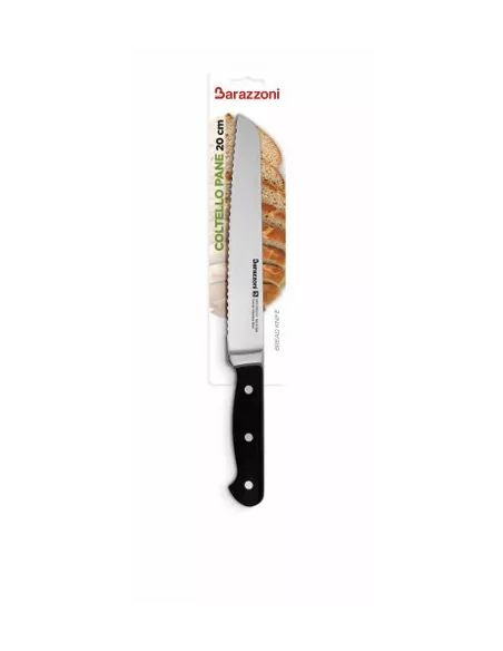 Coltello In Acciaio Pane Cm. 20 Barazzoni