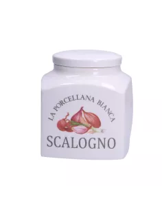 Conserva Barattolo Porcellana Deco 1,8Lt Scalogno