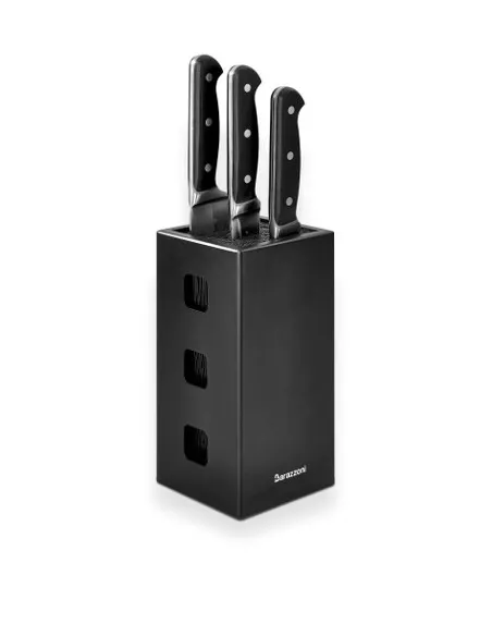 Ceppo Porta Coltelli Nero In Legno