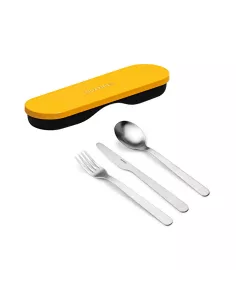 Posate Da Viaggio Con Custodia Store&Go Ocra