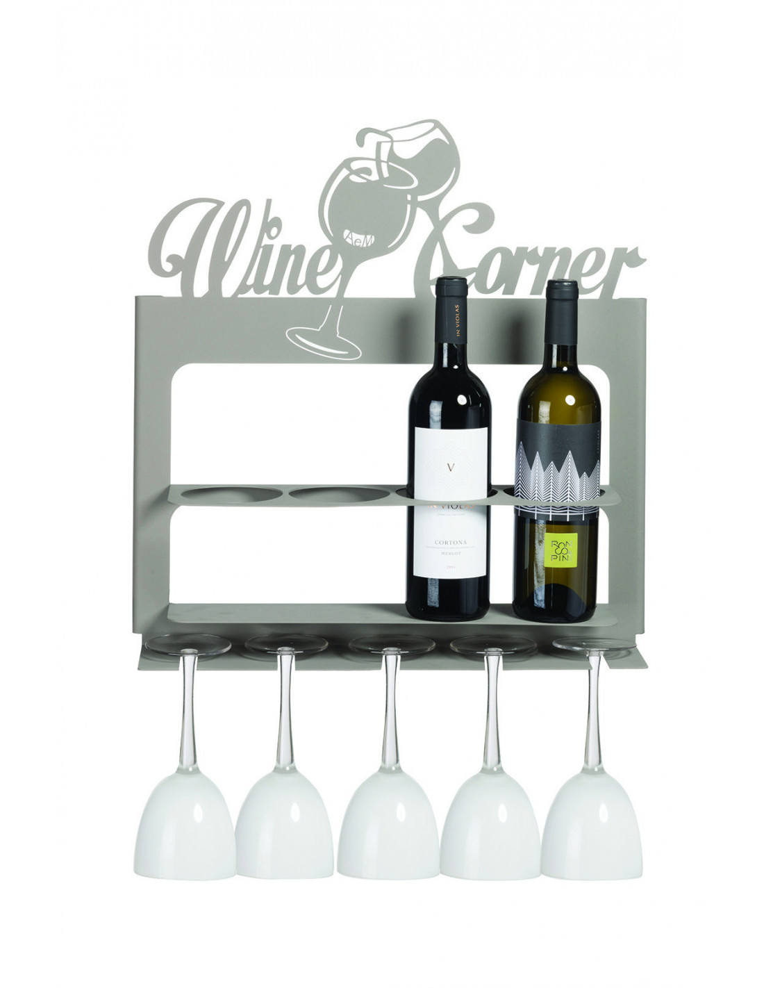 Porta Bottiglie Di Design Moderno Wine Corner Beige