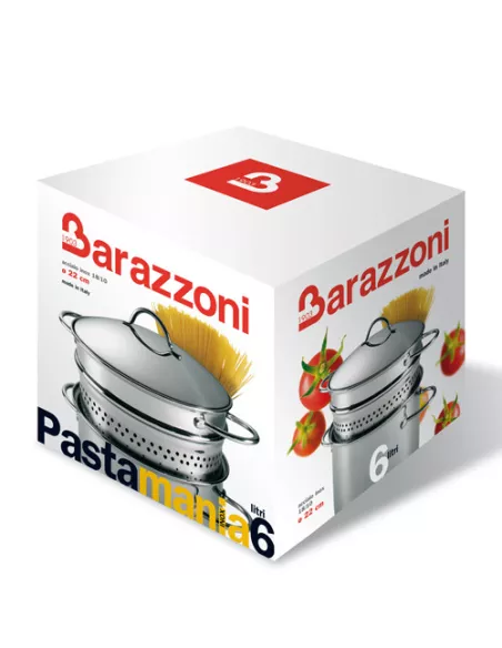 Cuocipasta Pastamania Inox C/Fondo Cm. 22
