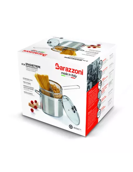 Spaghettiere Doppio Cestello Cm 24