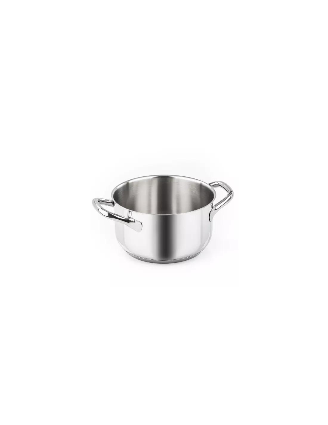 Casseruola 2 Manici Chef Line Diametro 16 In Acciaio Inox 18/10 Made In  Italy