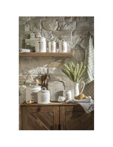 Barattolo Cipolle In Ceramica Anticata - L' Oca Nera