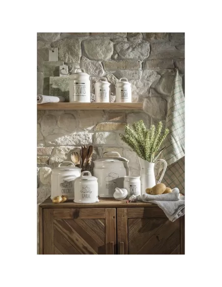 Barattolo Cipolle In Ceramica Anticata - L' Oca Nera