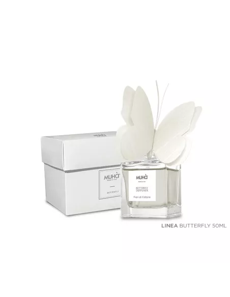 Profumatore D'ambiente Butterfly Diffuser Fiori Di Cotone 50ml