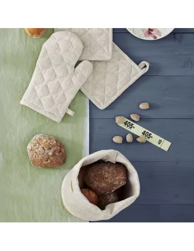 Guanto Forno 27 x 17 Cm In Cotone Naturale Beige